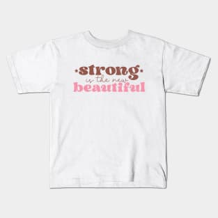 Strong is The New Beautiful Breast Cancer Awareness Kids T-Shirt